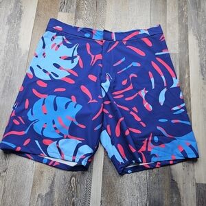 Preppy Pimp Miami Waves Pink Swim Trunks Men's 35x9